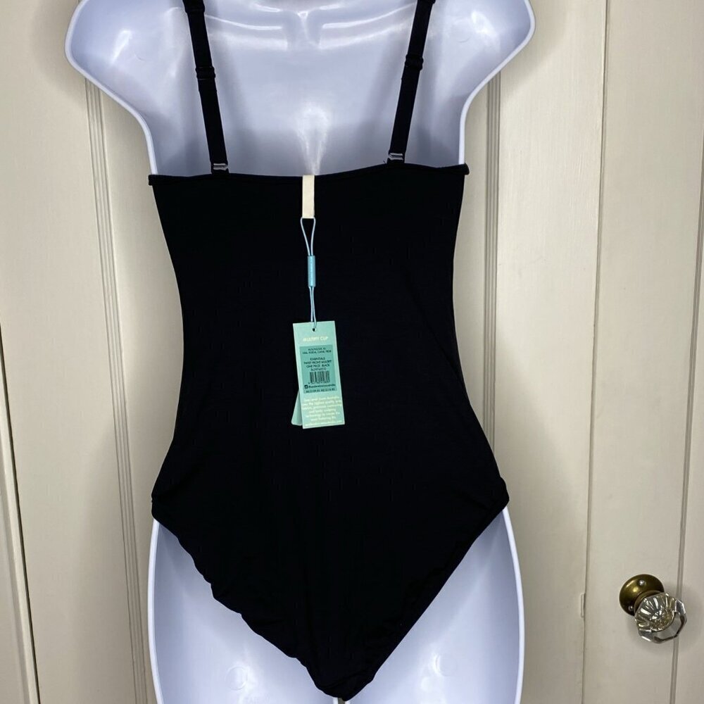 NWT Sea Level Twist Front One-Piece Swimsuit in Black, Size 6 - Picture 5 of 7
